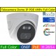 Telecamera Dome IP POE 4MPx Full Color, Onvif, H.265+, visione notturna a colori 30 metri, analisi video