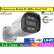 Telecamera Bullet IP 8MPx, led 30mt Full Color, 4K Ultra HD, POE, Onvif, H.265+. Visione notturna a colori, Analisi Video