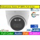 Telecamera Dome IP 8MPx Full Color, 4K Ultra HD, led 20mt, POE, Onvif, H.265+. Visione notturna a colori, Analisi Video