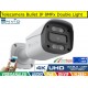 Telecamera Bullet IP 8MPx Double light, led 30mt, 4K Ultra HD, POE, Onvif, H.265+. Visione notturna a colori, Analisi Video