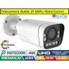 Telecamera Bullet IP 8MPx Ottica Motorizzata, double light, led 40mt, 4K Ultra HD, POE, Onvif, H.265+, Analisi Video