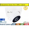 Telecamera Dome 4in1 5MPx Led 20mt ABS AHD TVI CVI CVBS