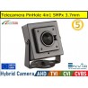 Telecamera SPY PinHole Ibrida 4in1 5MPx ottica 3.7mm AHD TVI CVI CVBS Videosorveglianza