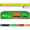 Switch POE 4 Porte POE + 2 Uplink 100Mbps IEEE 802.3AF RJ45 per IP Cam