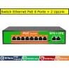 Switch POE 8 Porte POE + 2 Porte Uplink 10/100 Mbps IEEE 802.3AF / AT RJ45 per IP Cam