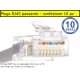 10 pezzi connettore Plug RG45 tipo EZ passante per cavo Ethernet Lan UTP Cat 5e