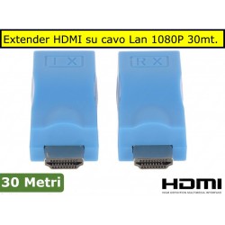 Extender HDMI su cavo Lan FULL HD 1080P fino a 30 mt