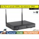 KIT 4 Canali 5MPx tecnologia PLC Power Line su presa elettrica con 4 Telecamere IP 5MPx protezione IP66