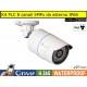 KIT 8 Canali 5MPx tecnologia PLC Power Line su presa elettrica con 8 Telecamere IP 5MPx IP66