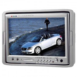Monitor a colore 7" con 2 ingressi video alimentazione 12 Volt DC