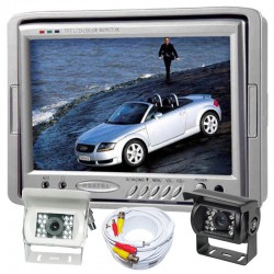 Kit Retromarcia camper con monitor 7" e telecamera con 18 led 92° visuale