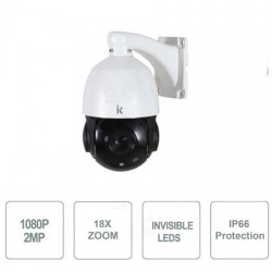 Telecamera Speed Dome 4in1, 2MPx, zoom 18x, sensore Sony, 6 Led Array invisibili