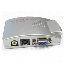 CONVERTITORE SEGNALE VIDEO DA VGA A BNC CON VGA PASSANTE