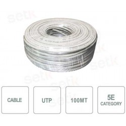 Matassa 100 mt. Cavo di rete UTP CAT 5E CCA 
