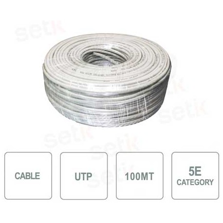 Matassa 100 mt. Cavo di rete UTP CAT 5E CCA 