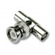 ADATTATORE BNC A T 1 MASCHIO 2 FEMMINE