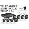 KIT 8 CANALI BULLET 1080P PLC POWER LINE SU PRESA ELETTRICA