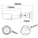 Telecamera Bullet 4in1 5MPx ottica fissa 18 SMD IR Led Sony Starvis  