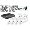 KIT 4 CANALI BULLET 1080P PLC POWER LINE SU PRESA ELETTRICA